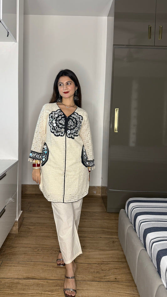 BLACK NAZNEEN COORD SET