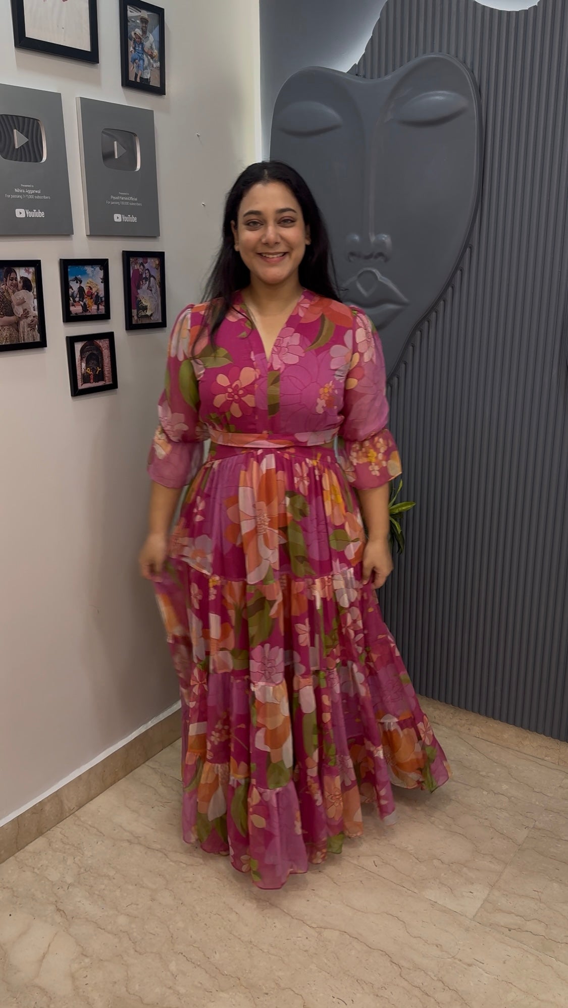 Fleur Long Flared Dress