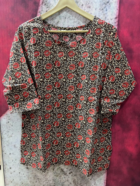 Black Rose Short Kurta