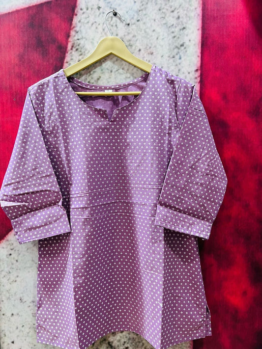 Lavender Short Kurta